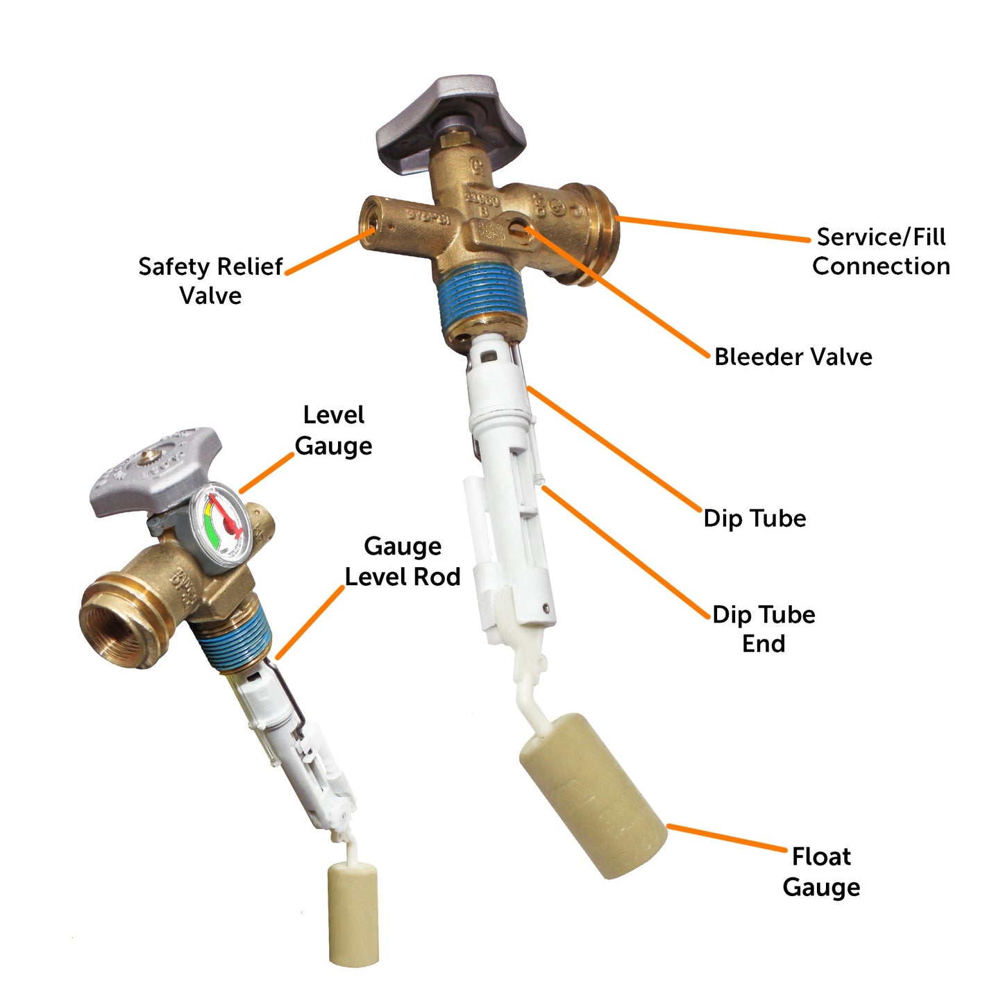 Flame King 3lb OPD Valve with Float Gauge