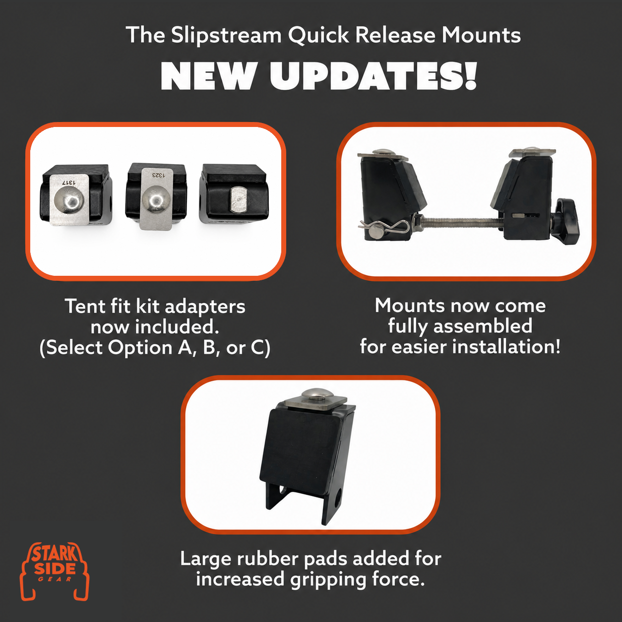 The Slipstream - Quick Release Tent Mounts (Option C)