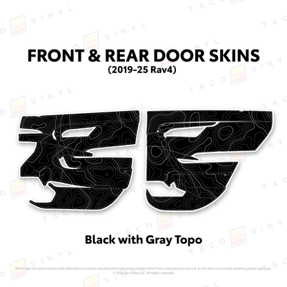 2019-25 Rav4 Door Skins