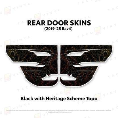 2019-25 Rav4 Door Skins