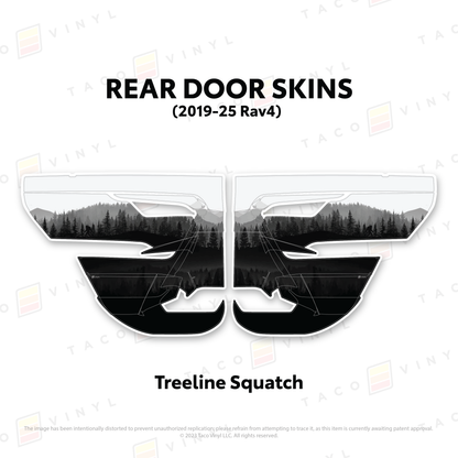 2019-25 Rav4 Door Skins