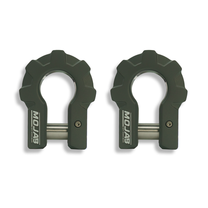 3/4'' Extreme duty Aluminum D-Shackle set (9T)-Ceramic coated (LIFETIME WARRANTY*)-Raw Shackles and Red are scheduled for delivery during the week commencing July 6th