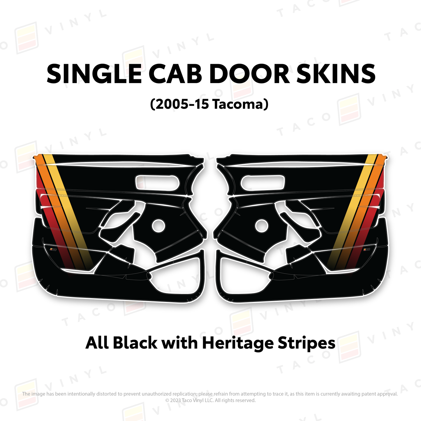 2005-15 Tacoma Single Cab Door Skins