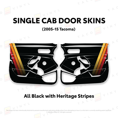 2005-15 Tacoma Single Cab Door Skins