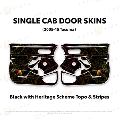 2005-15 Tacoma Single Cab Door Skins