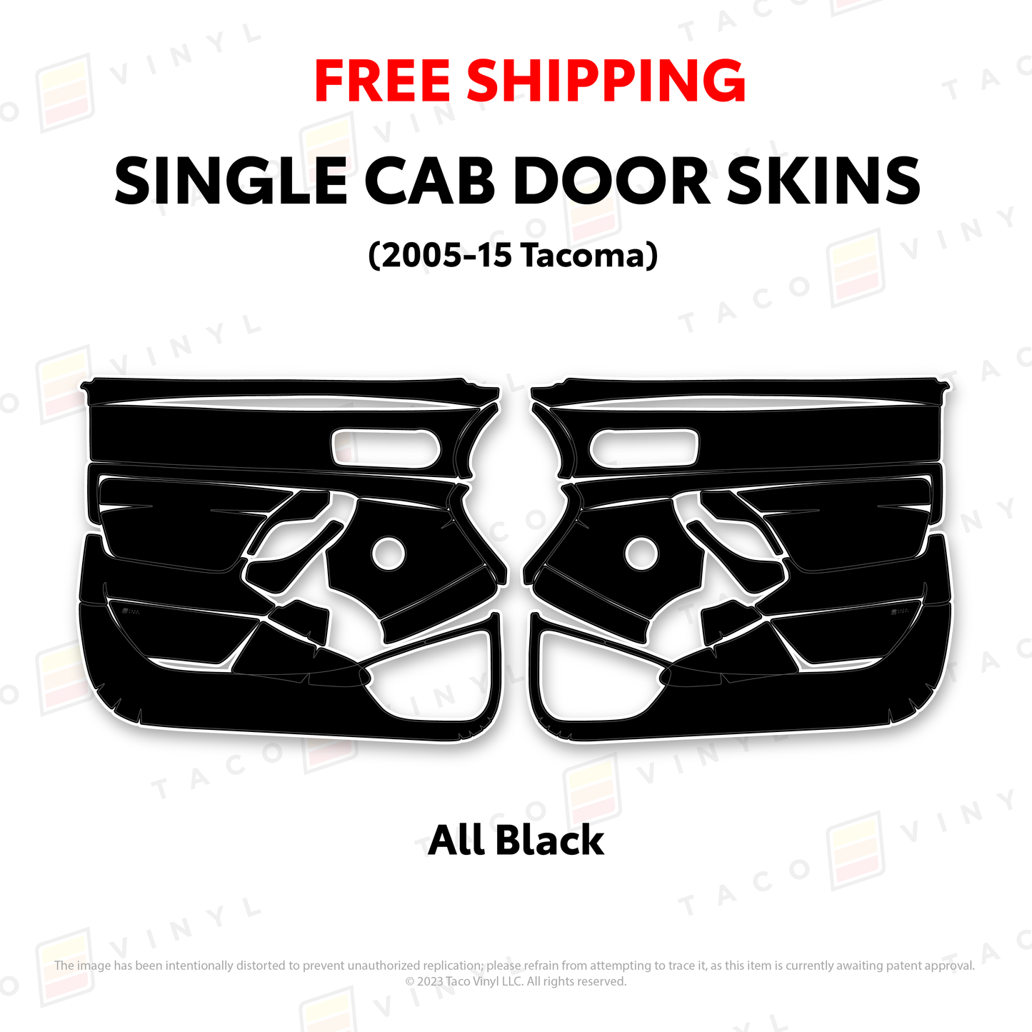 2005-15 Tacoma Single Cab Door Skins