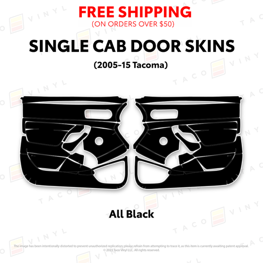 2005-15 Tacoma Single Cab Door Skins
