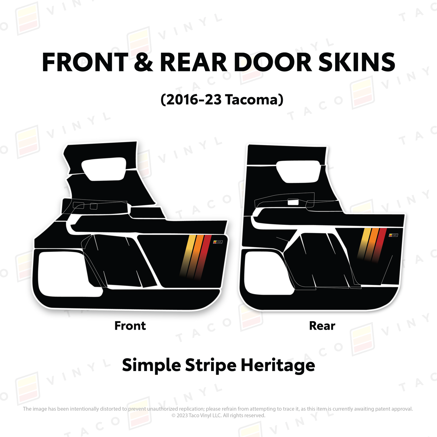 2016-23 Tacoma Door Skins