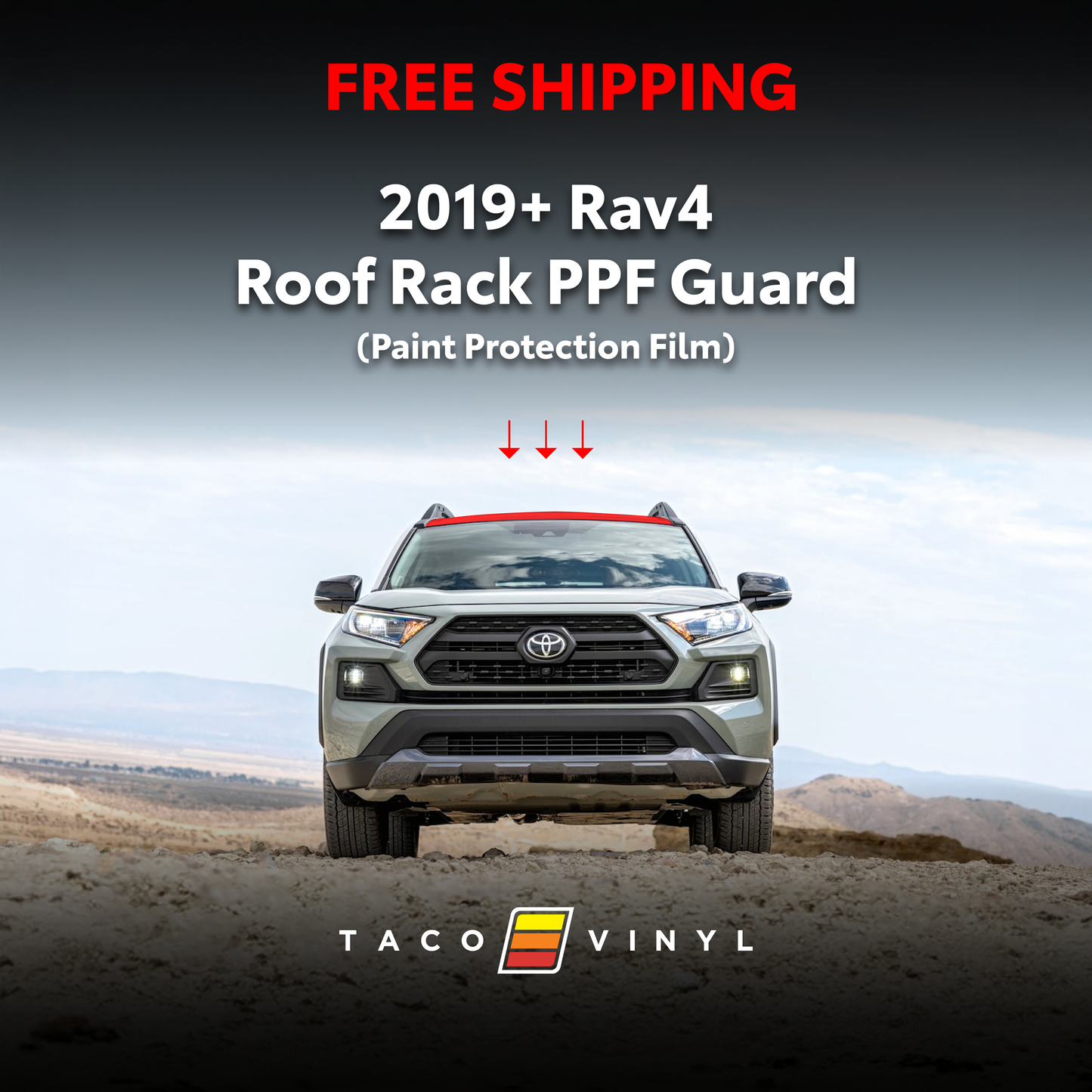 2019-2025 Rav4 PPF Roof Rack Guard