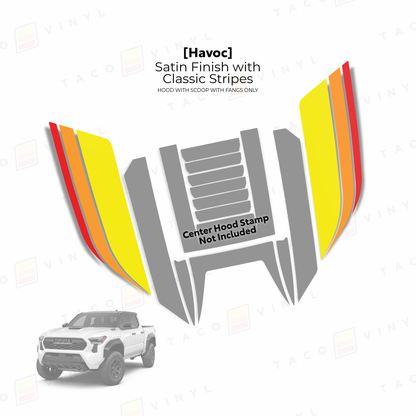 2024+ Tacoma Havoc Hood Scoop Stamp (W/ Fangs only)