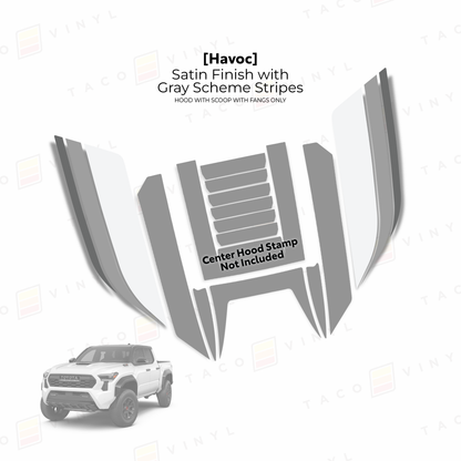 2024+ Tacoma Havoc Hood Scoop Stamp (W/ Fangs only)
