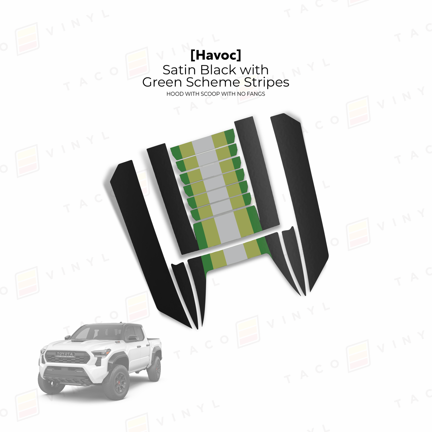2024+ Tacoma Havoc Hood Scoop Stamp (W/ No Fangs)