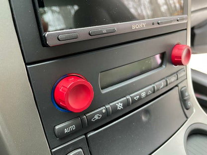 Climate Knobs (C6 Corvette) - RED