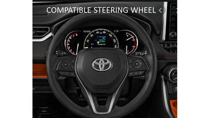 Steering Wheel Emblem Overlay (Select Toyota Models) - CEMENT - BLANK