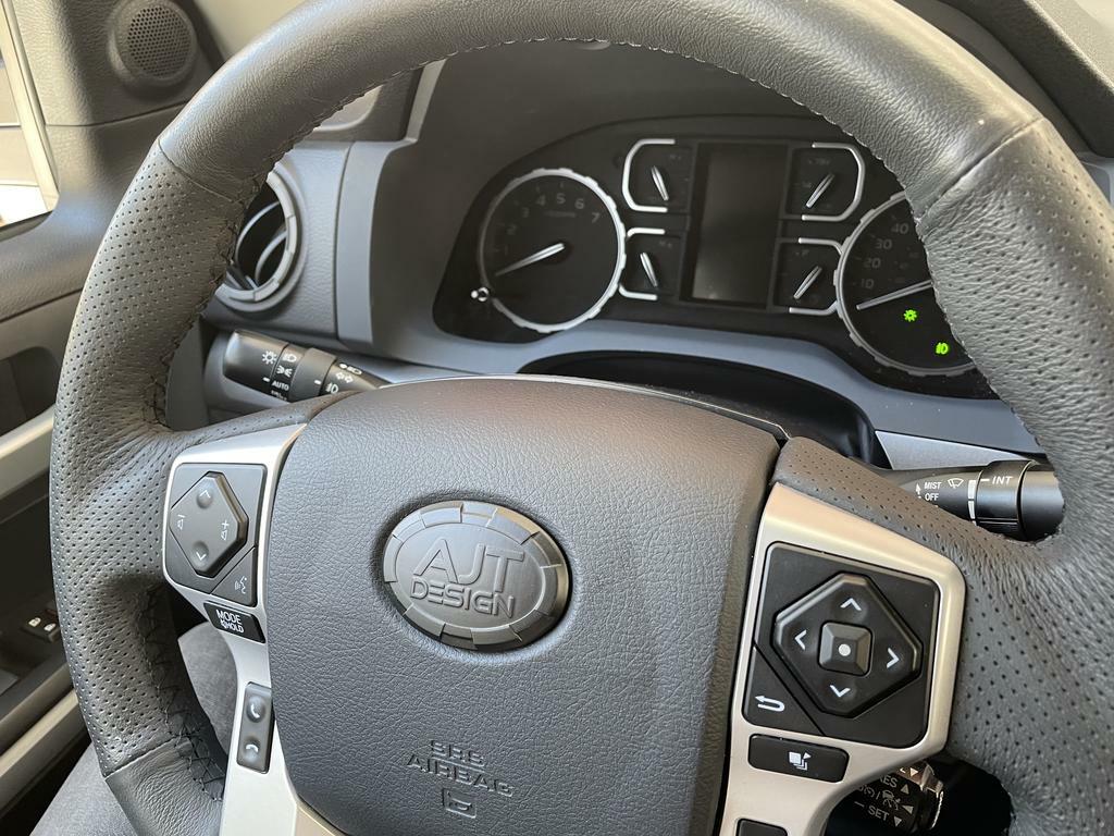 Steering Wheel Emblem Overlay (Select Toyota Models) - CEMENT - AJT DESIGN