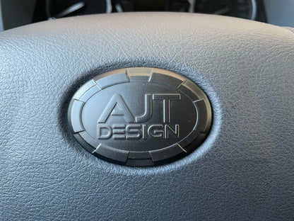 Steering Wheel Emblem Overlay (Select Toyota Models) - CEMENT - AJT DESIGN