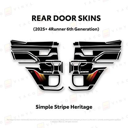 2025+ 4Runner Door Skins