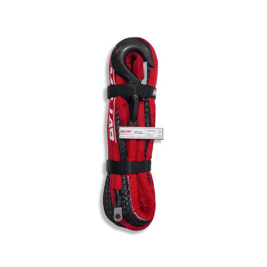 MOJAB 3/8'' x 85' Synthetic Winch Rope with Forged Hook