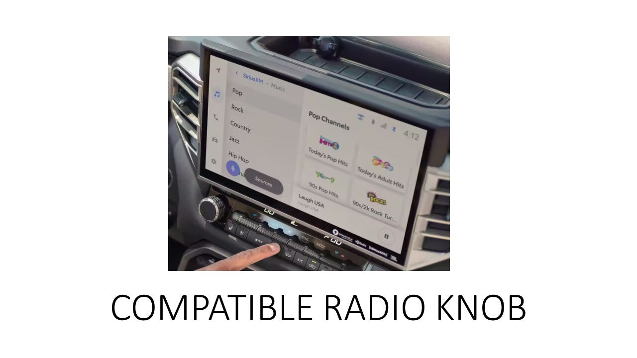 V1 Radio + Drive Mode Knob Set (2022+ Tundra) - BLACK
