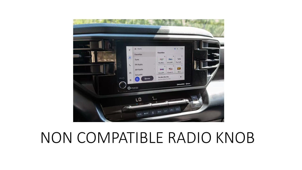 V1 Radio + Drive Mode Knob Set (2022+ Tundra) - BLACK