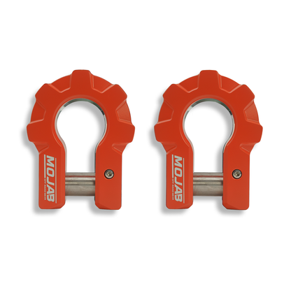 3/4'' Extreme duty Aluminum D-Shackle set (9T)-Ceramic coated (LIFETIME WARRANTY*)-Raw Shackles and Red are scheduled for delivery during the week commencing July 6th