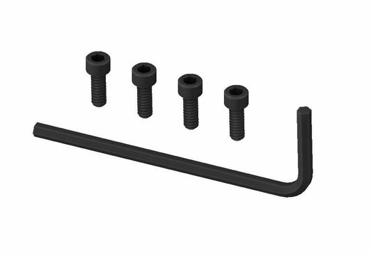 Extra Key Fob Screw Set - Red Anodized Aluminum  (4-40) (Copy)