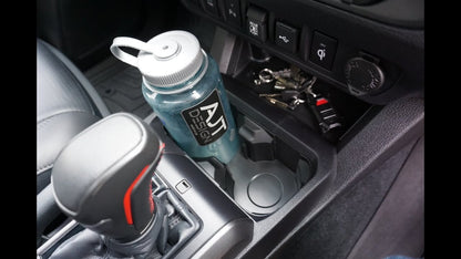 Oversize Cup Holder with Tray (2016-2023 Tacoma) - BLACK