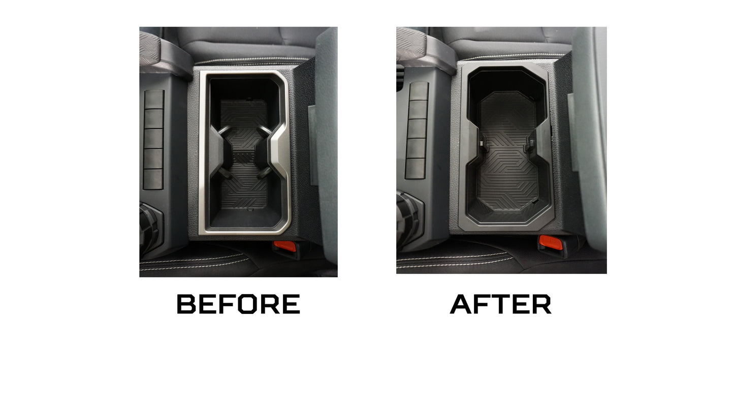 Oversize Cup Holder (2024+ Tacoma) - LUNAR ROCK/BLACK