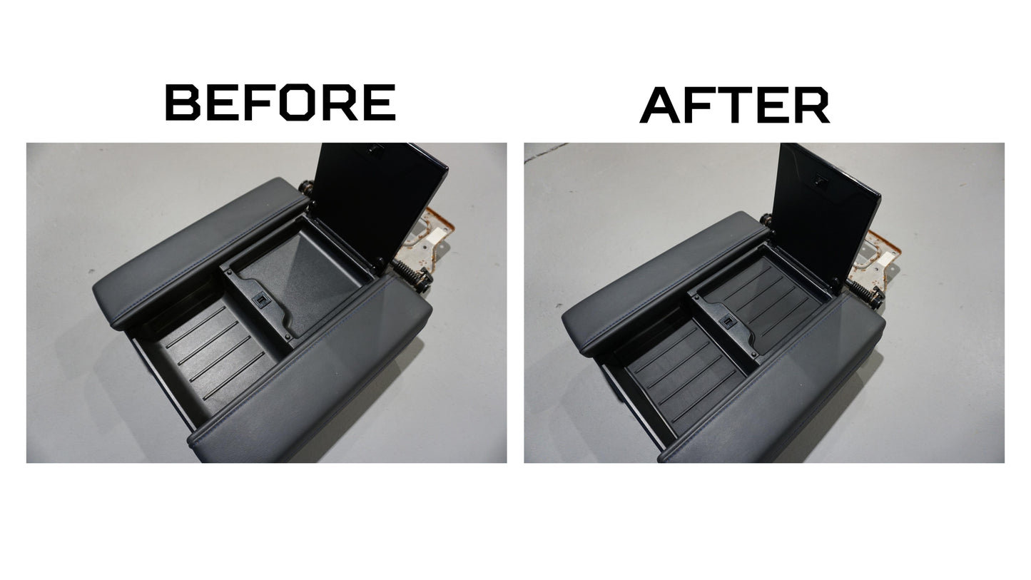 Center Console Tray Liner (2022+ Tundra Platinum) - 2PC BLACK