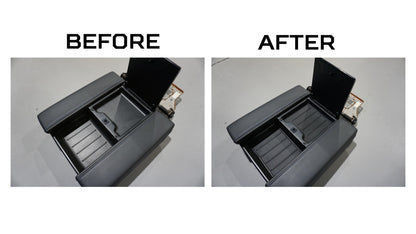 Center Console Tray Liner (2022+ Tundra Platinum) - 2PC BLACK