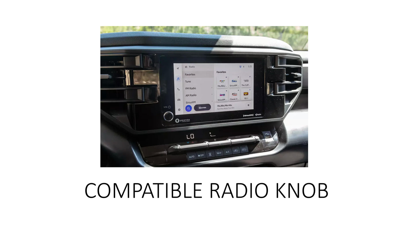 Radio Knob (2022+ Tundra 8" Screen) - RED