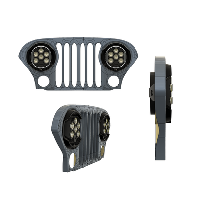 LP6 Headlight Bezel & Mount for Jeep CJ (1955-1983)