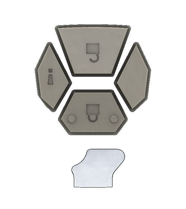 Extra Button Set - Injection Fob IF011 (5th Gen 4Runner) – Guild Outfitters