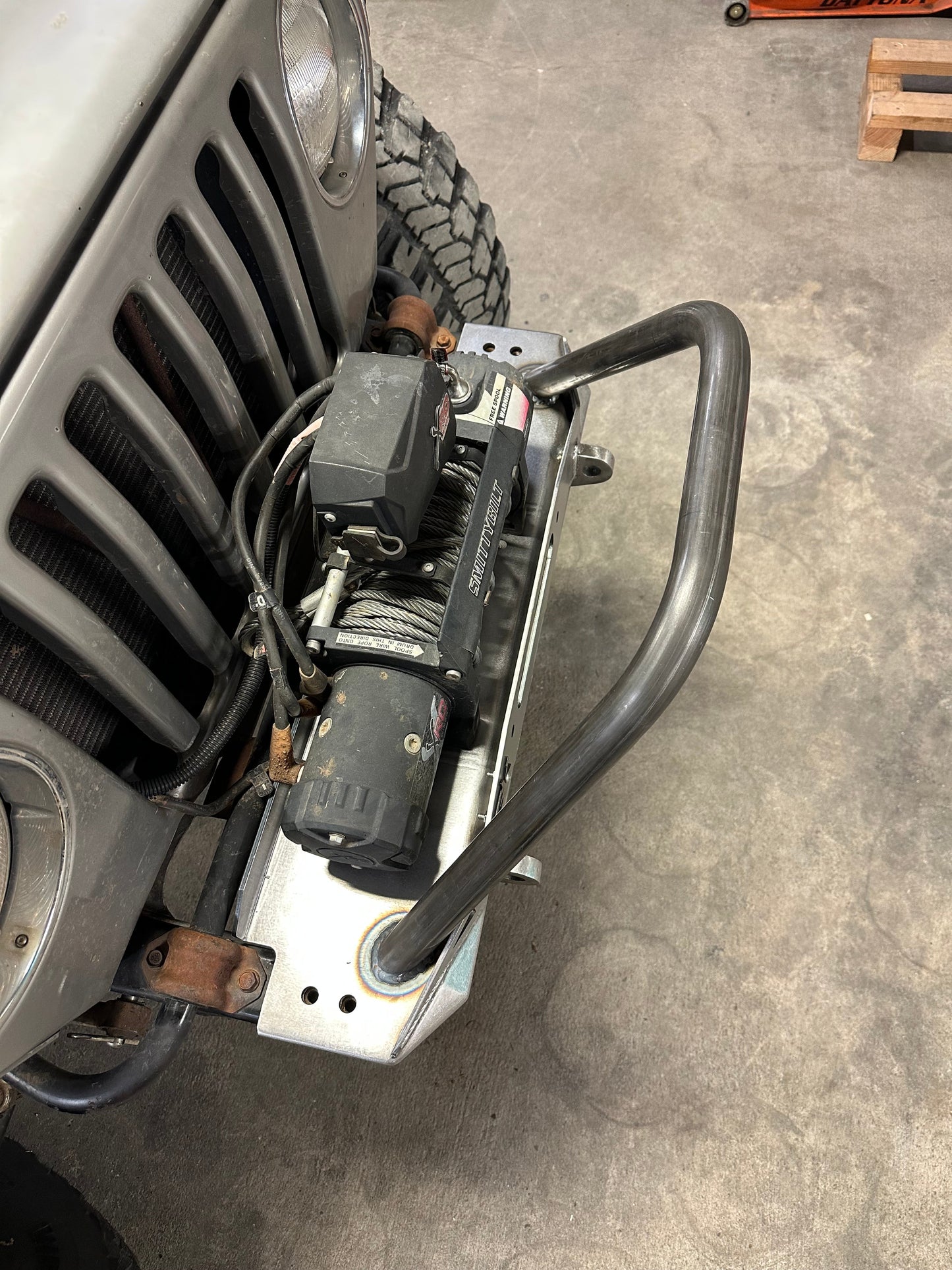 Front Diamond Series Stubby Bumper for Jeep TJ Wrangler (97-06)
