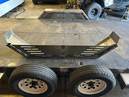 Heavy Duty Weld on DIY Drive Over Trailer Fender Kit Bare Steel - Pair