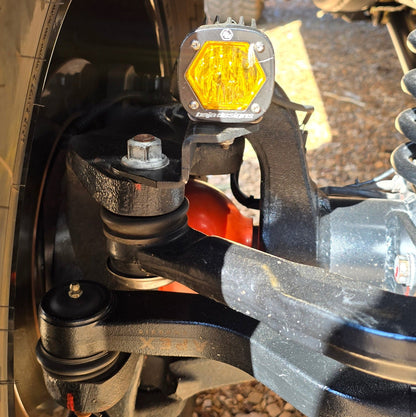 Universal DIY Steerable Knuckle Light Mounts