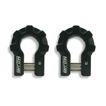 3/4'' Extreme duty Aluminum D-Shackle set (9T)-Ceramic coated (LIFETIME WARRANTY*)-Raw Shackles and Red are scheduled for delivery during the week commencing July 6th