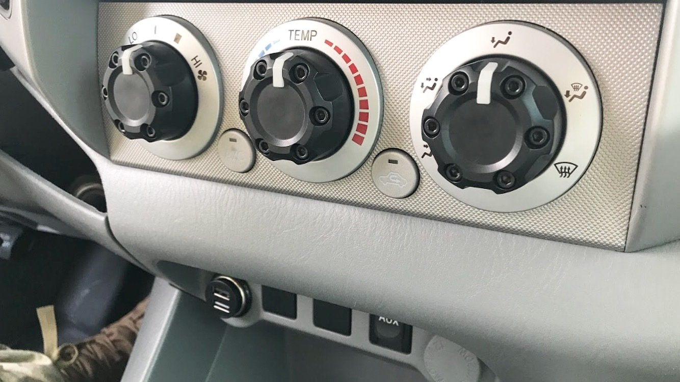 4x4 / Climate Knob (2005-2015 Tacoma, 2007-2013 Tundra) - 1 PACK - RED