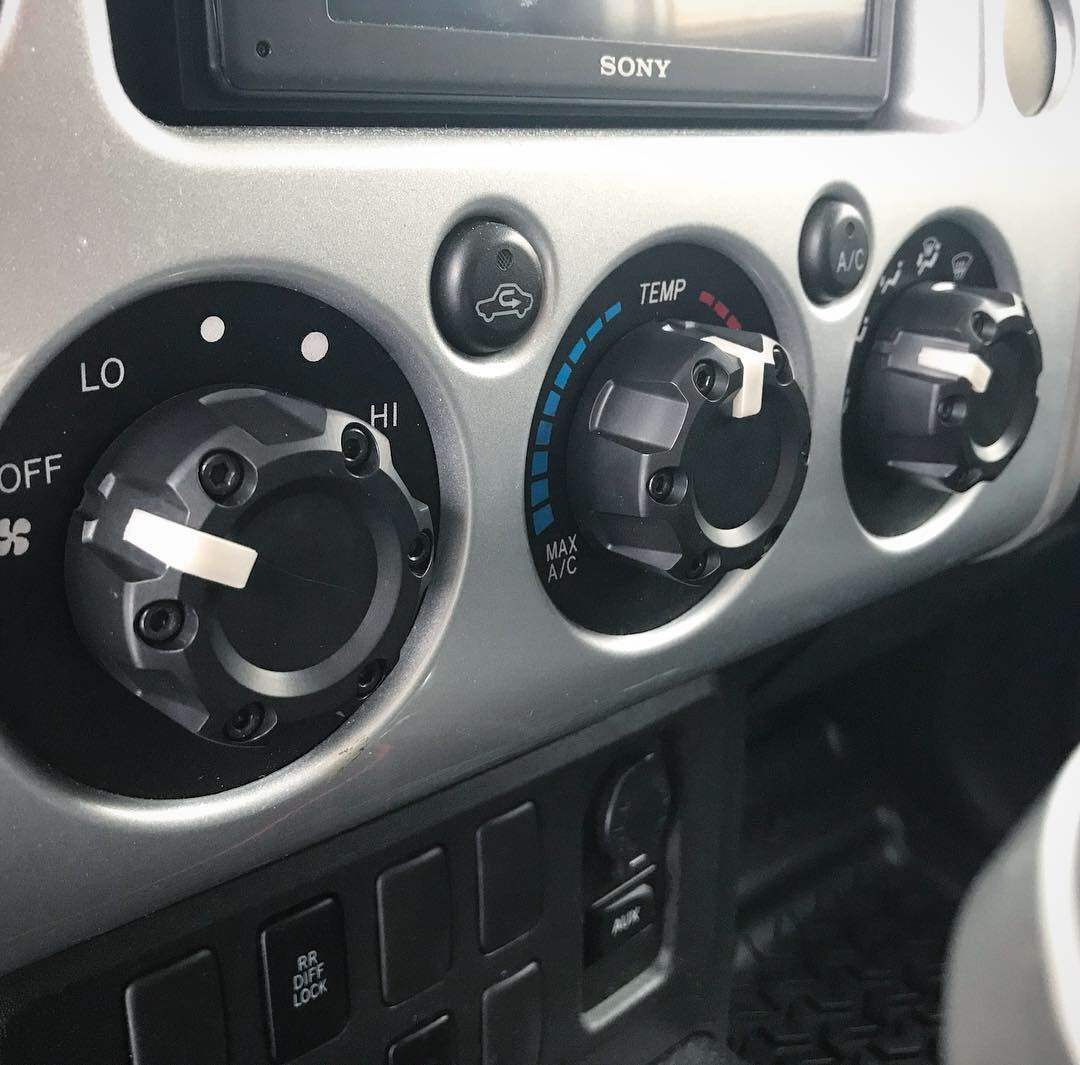 Climate Knobs (FJ Cruiser) - SUN FUSION YELLOW