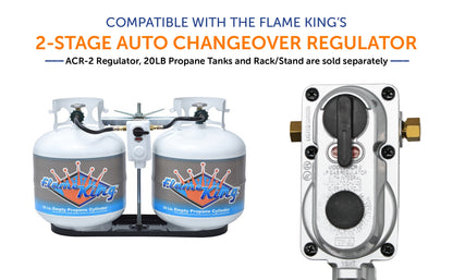 Flame King 12 Inch RV Trailer Propane Tank Pigtail Hose Connector