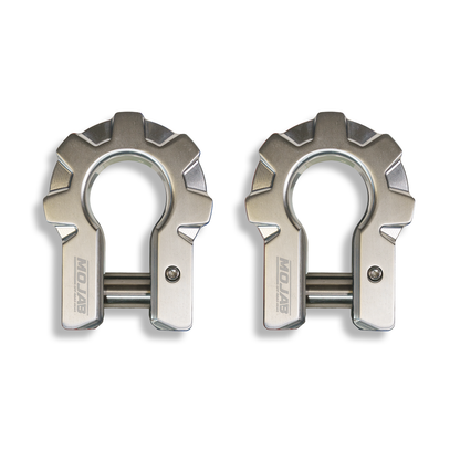 3/4'' Extreme duty Aluminum D-Shackle set (9T)-Ceramic coated (LIFETIME WARRANTY*)-Raw Shackles and Red are scheduled for delivery during the week commencing July 6th