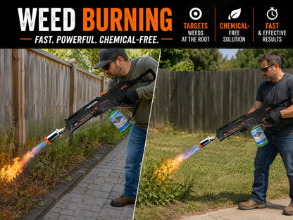 Flame King BlazeTac FK2000 Propane Torch Gun Weed Burner, Trigger Ignition