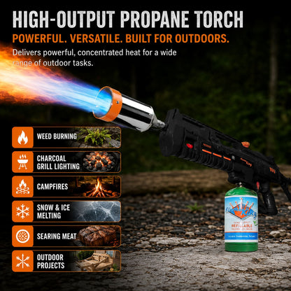 Flame King BlazeTac FK2000 Propane Torch Gun Weed Burner, Trigger Ignition