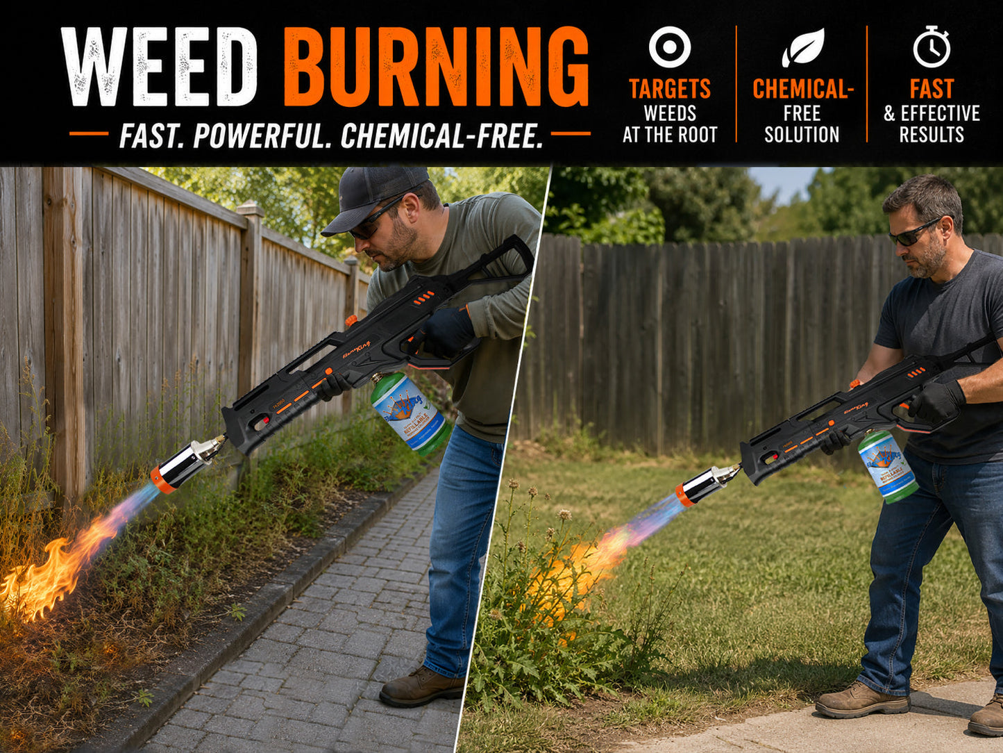 Flame King BlazeTac Propane Torch Gun Weed Burner with Trigger Ignition