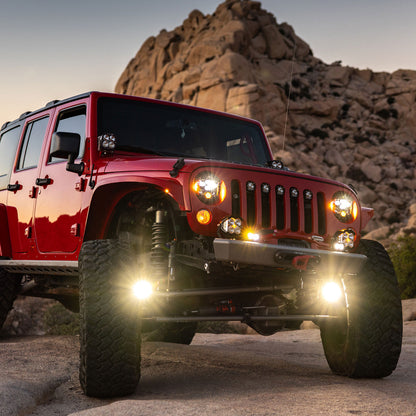 Jeep JL / JT Steerable Knuckle Pod Light Mounts (2018+ Gladiator/Wrangler)