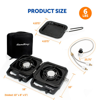 Flame King Portable Propane Campact Cooker™