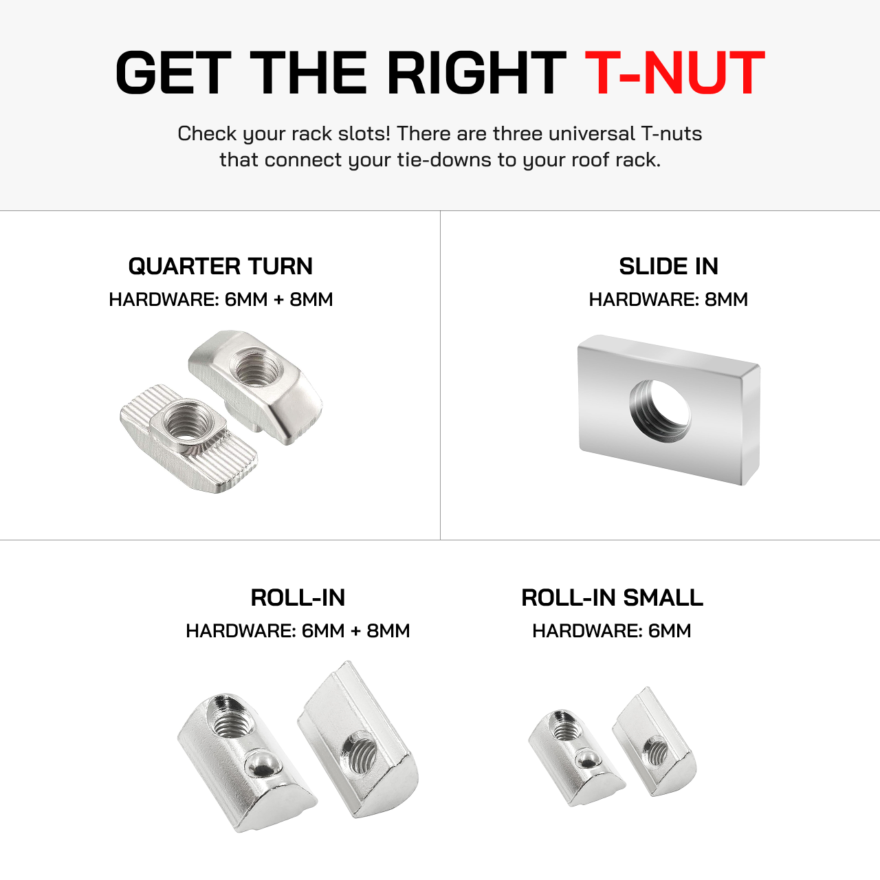 Roof Rack Tie-Down Anchors (PAIR)