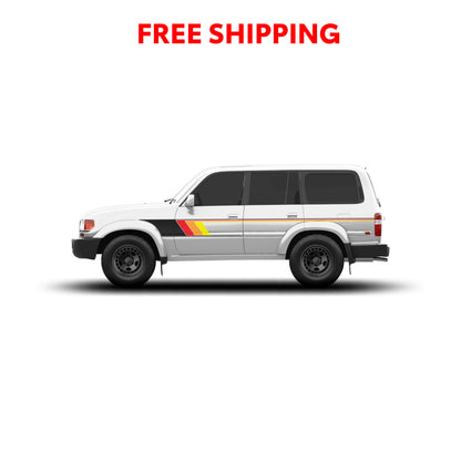 80 Series Land Cruiser Checkered Stripe Kit