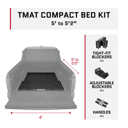Tmat Compact Truck Bed Organizer Slide Out Mat | Universal Fit