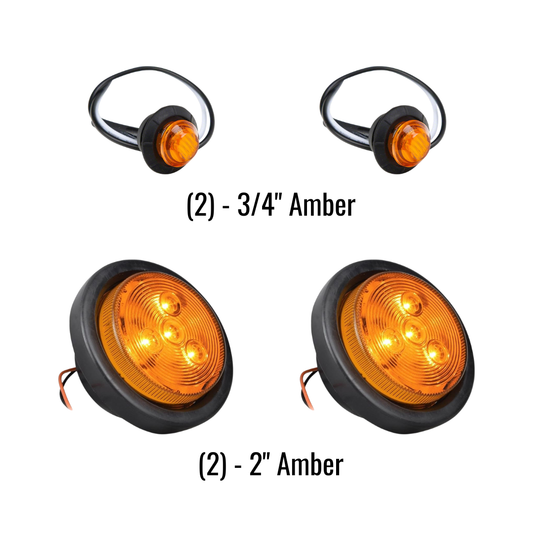 LED Light Kit for Trailer Corner Marker Light Kit